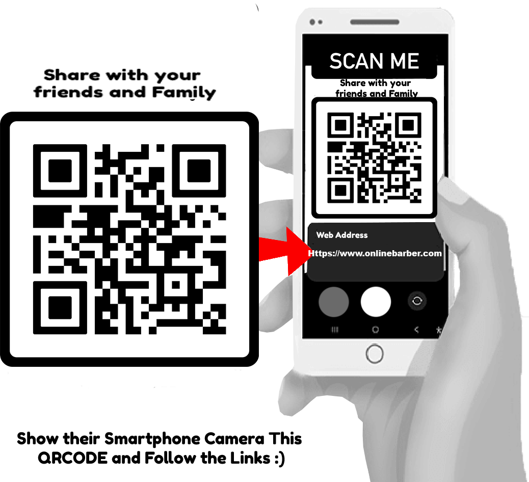 Share with your friends Scan this QRCode to visit www.onlinebarber.co.uk